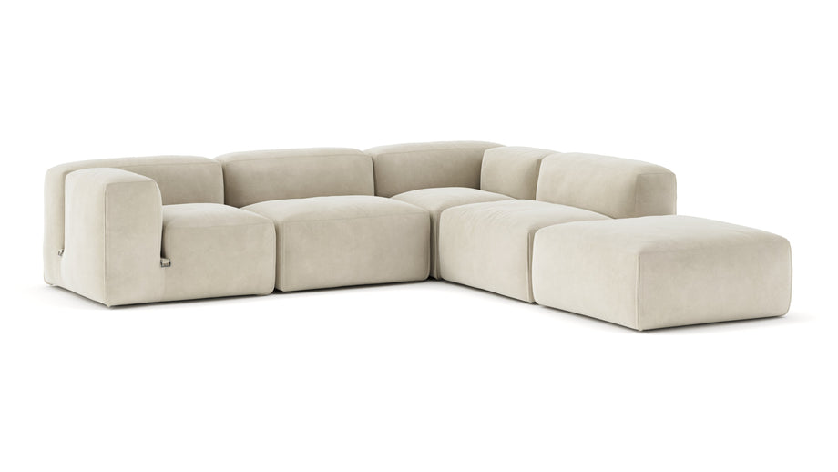 Le MuraEggshell Vegan Suede
