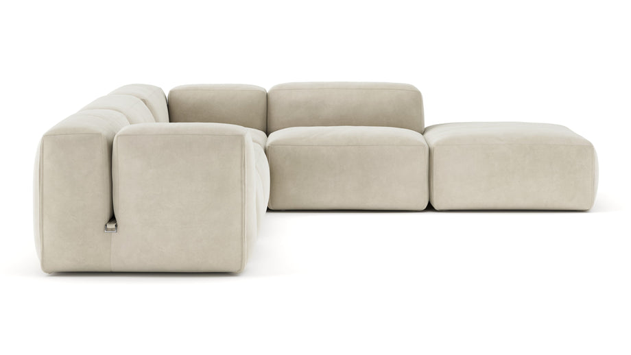 Le MuraEggshell Vegan Suede