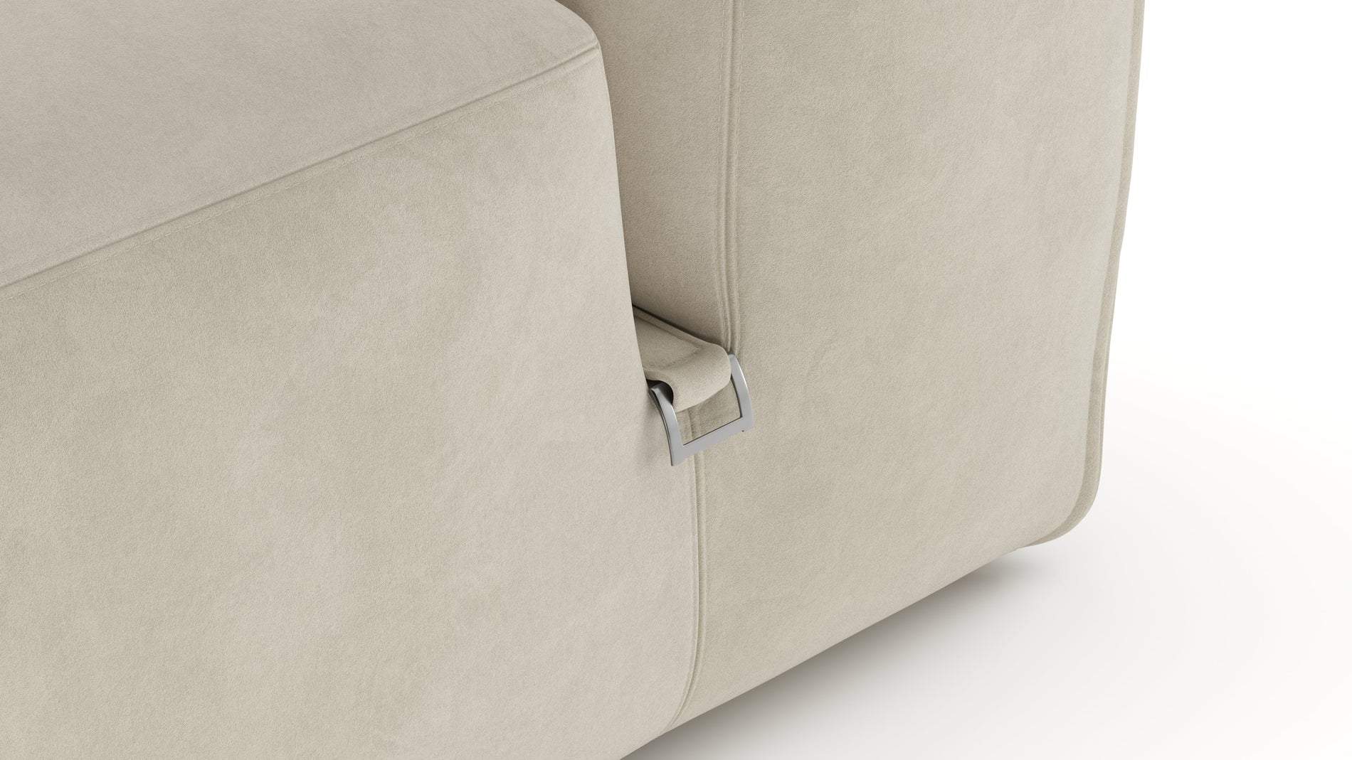 Le MuraEggshell Vegan Suede
