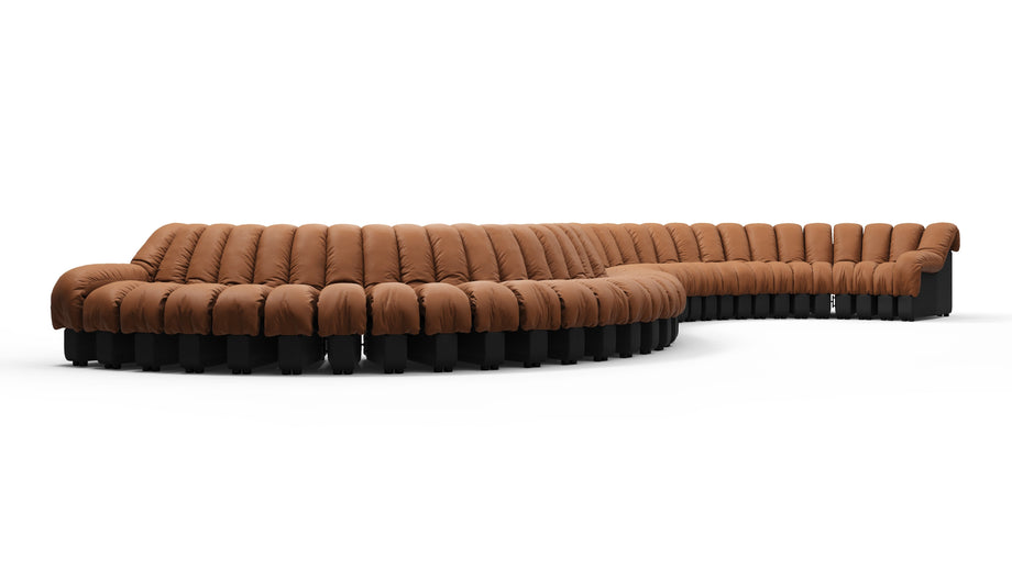 DS 600Vintage Tan and Black Vegan Leather