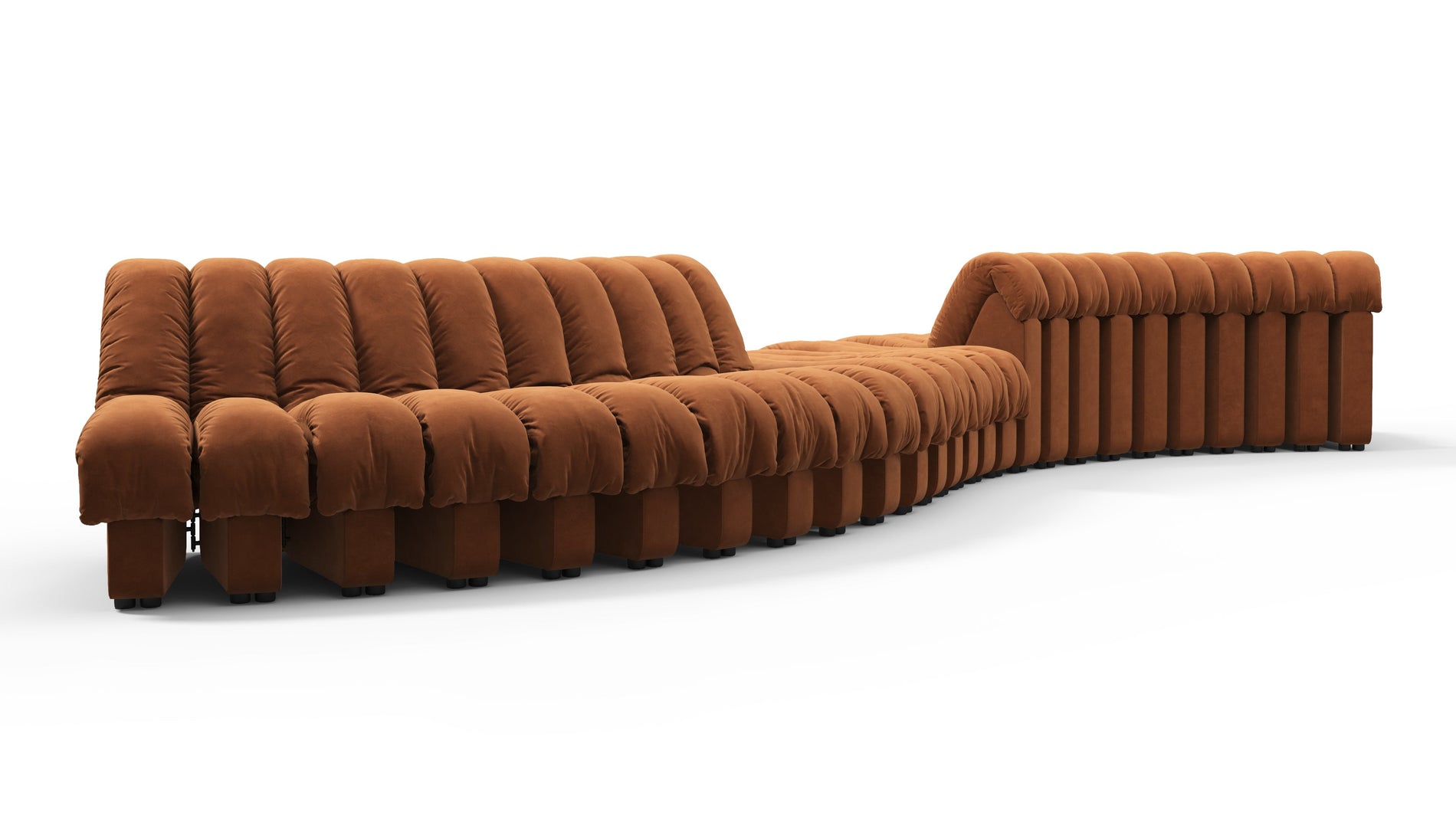 DS 600Burnt Orange Vegan Suede