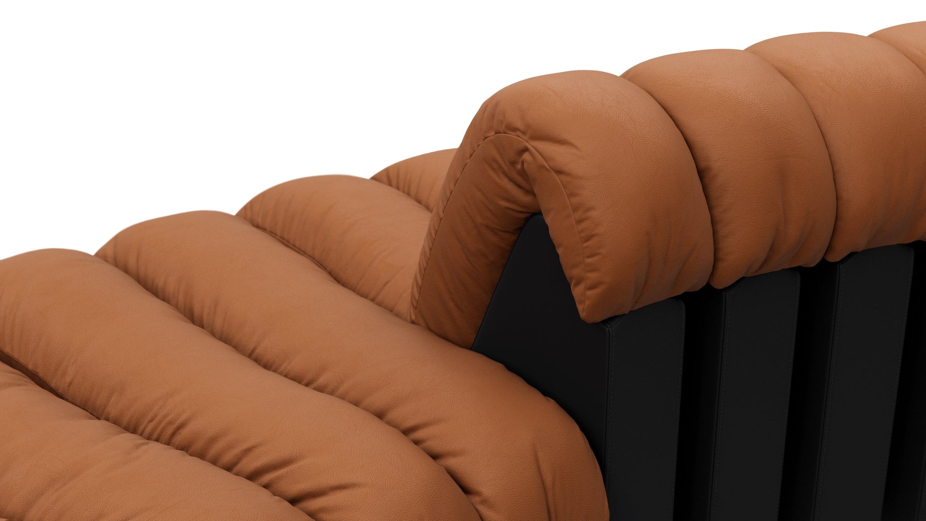 DS 600Vintage Tan and Black Vegan Leather