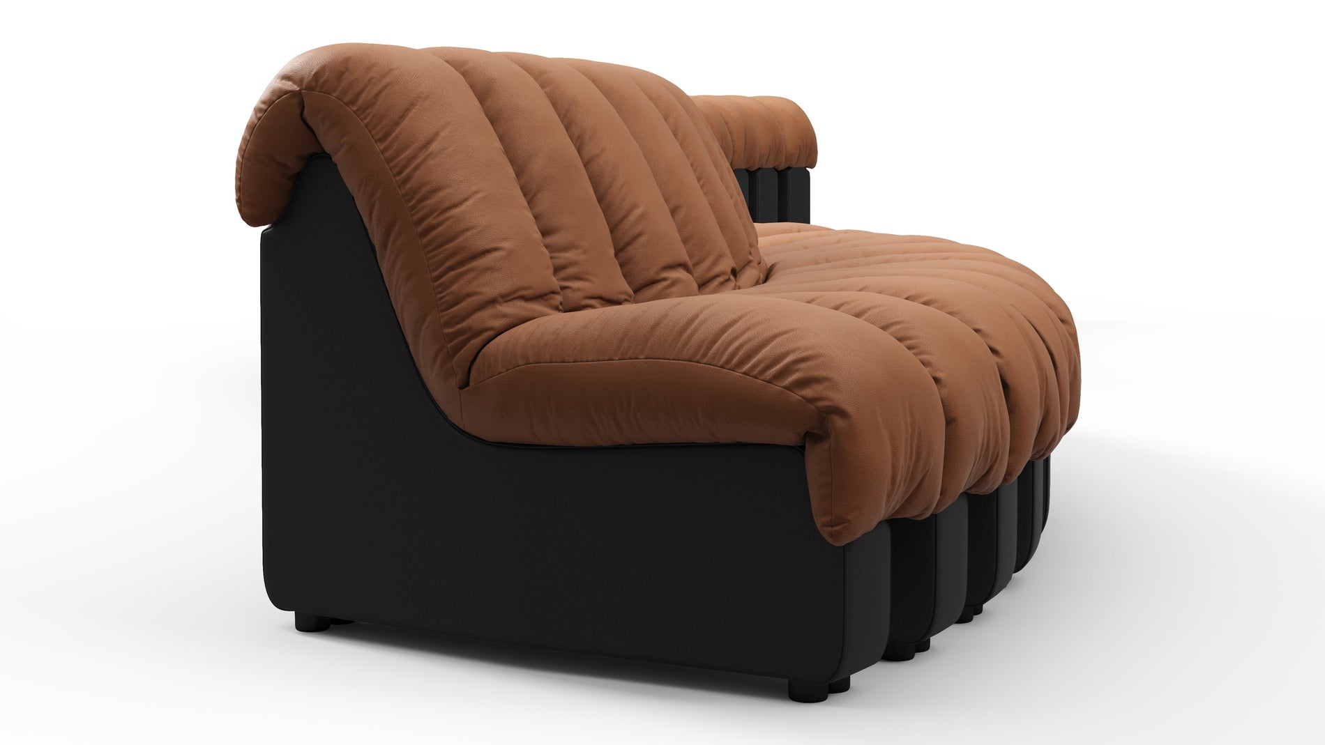 DS 600Vintage Tan and Black Vegan Leather