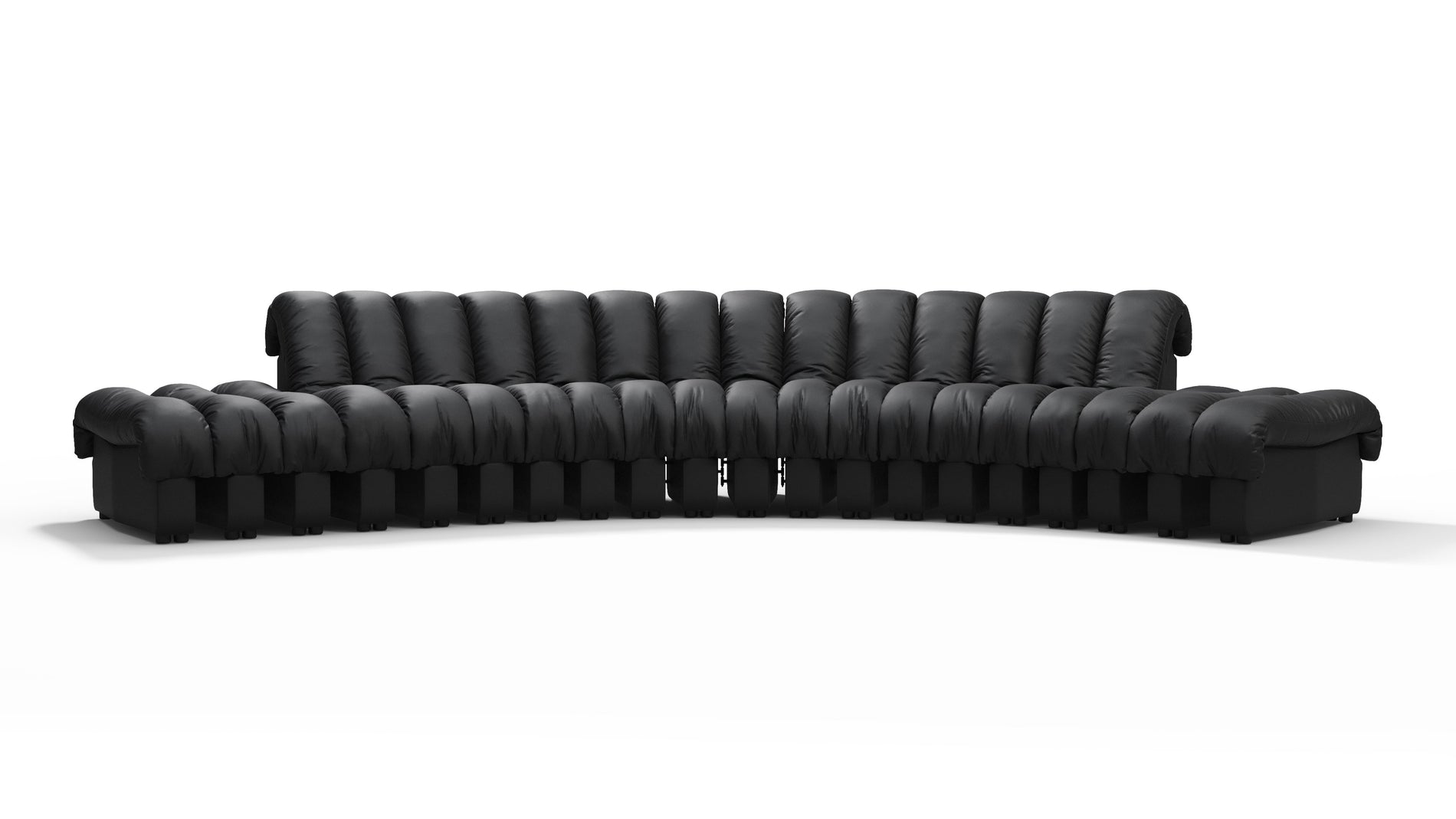 DS 600Schwarzes veganes Leder