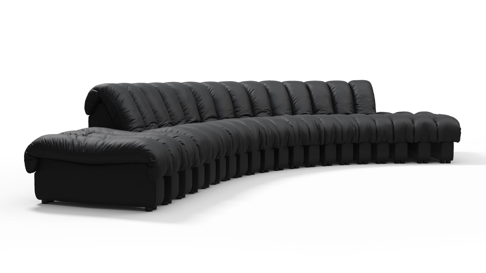 DS 600Schwarzes veganes Leder