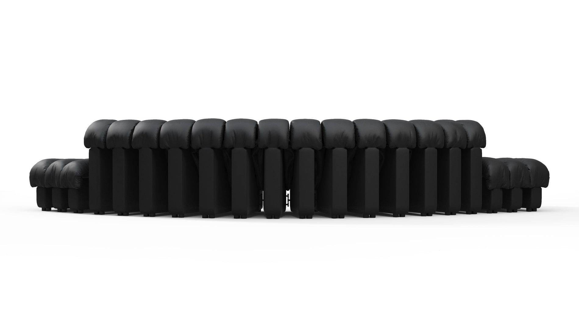 DS 600Schwarzes veganes Leder