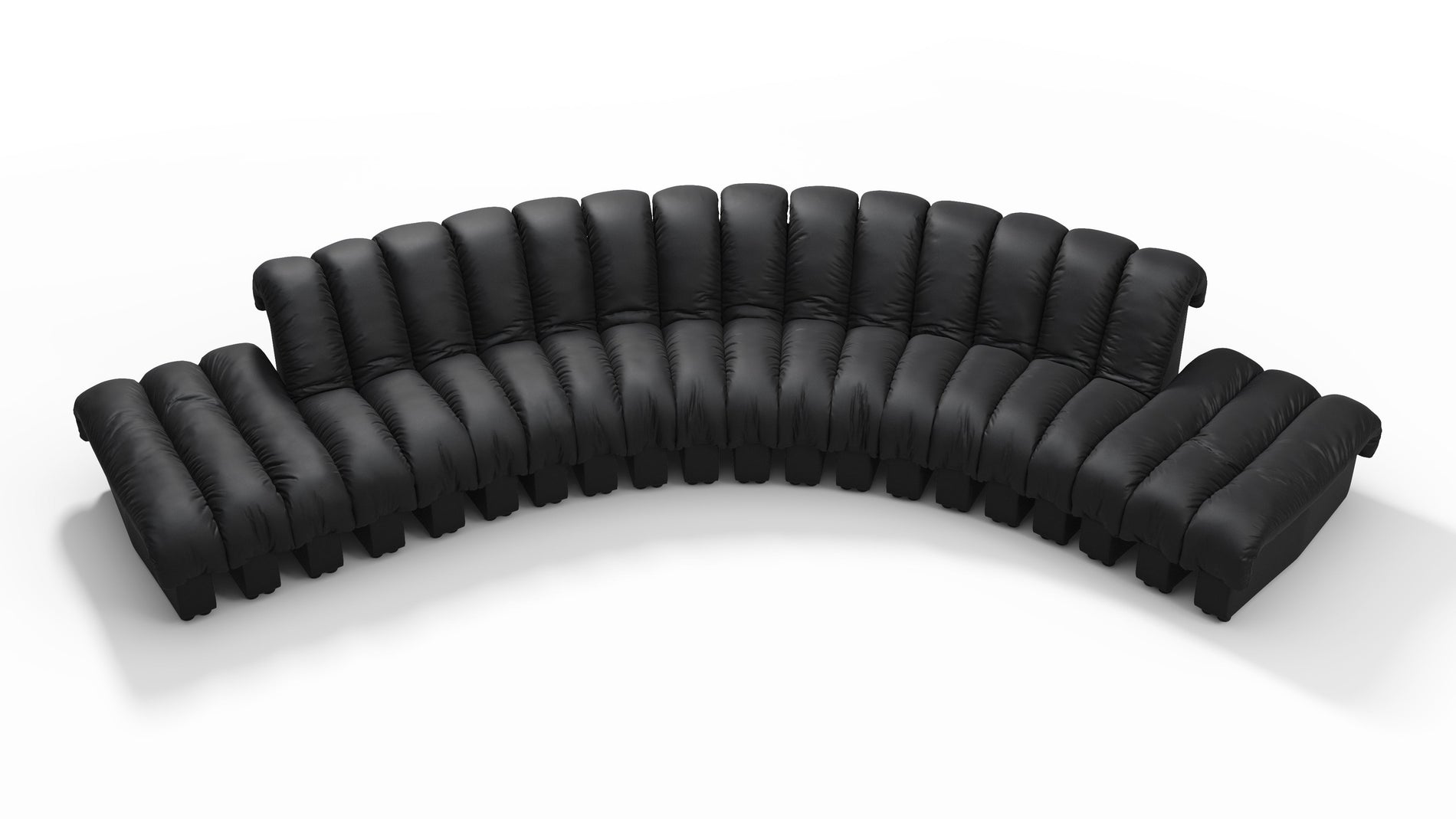 DS 600Schwarzes veganes Leder