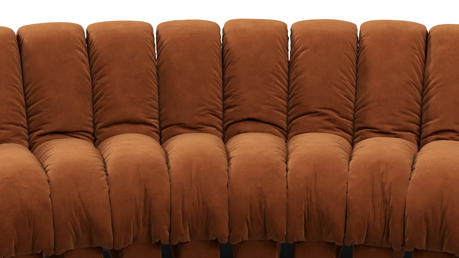 DS 600Verbrannte orange vegane Wildleder