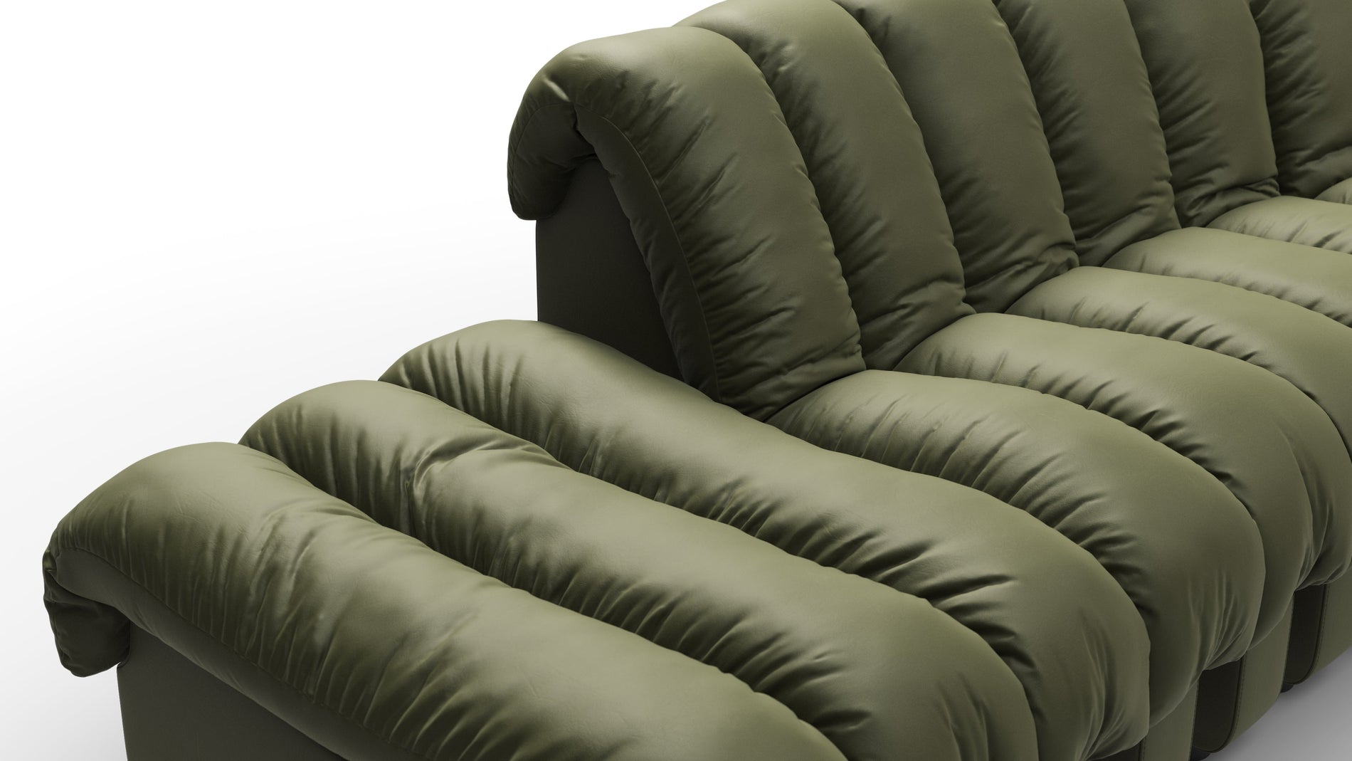 DS 600Tiefes olives veganes Leder