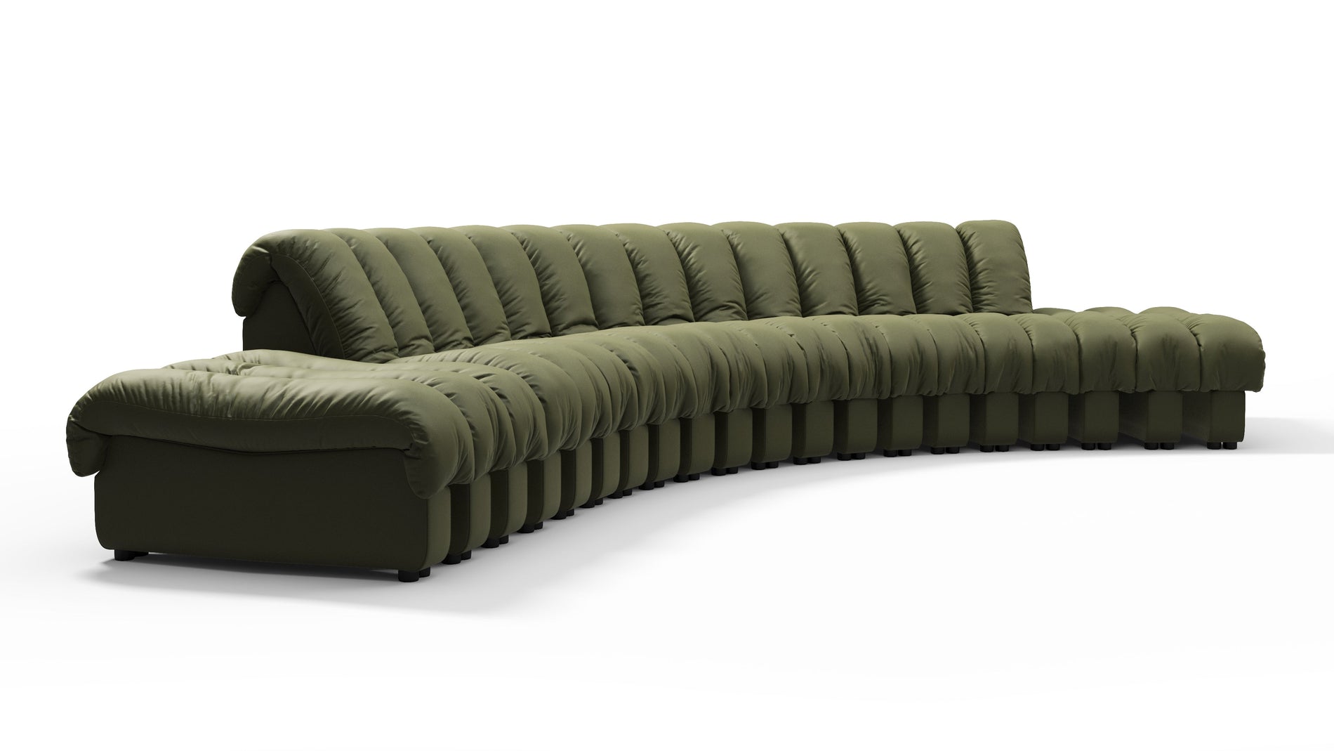 DS 600Tiefes olives veganes Leder