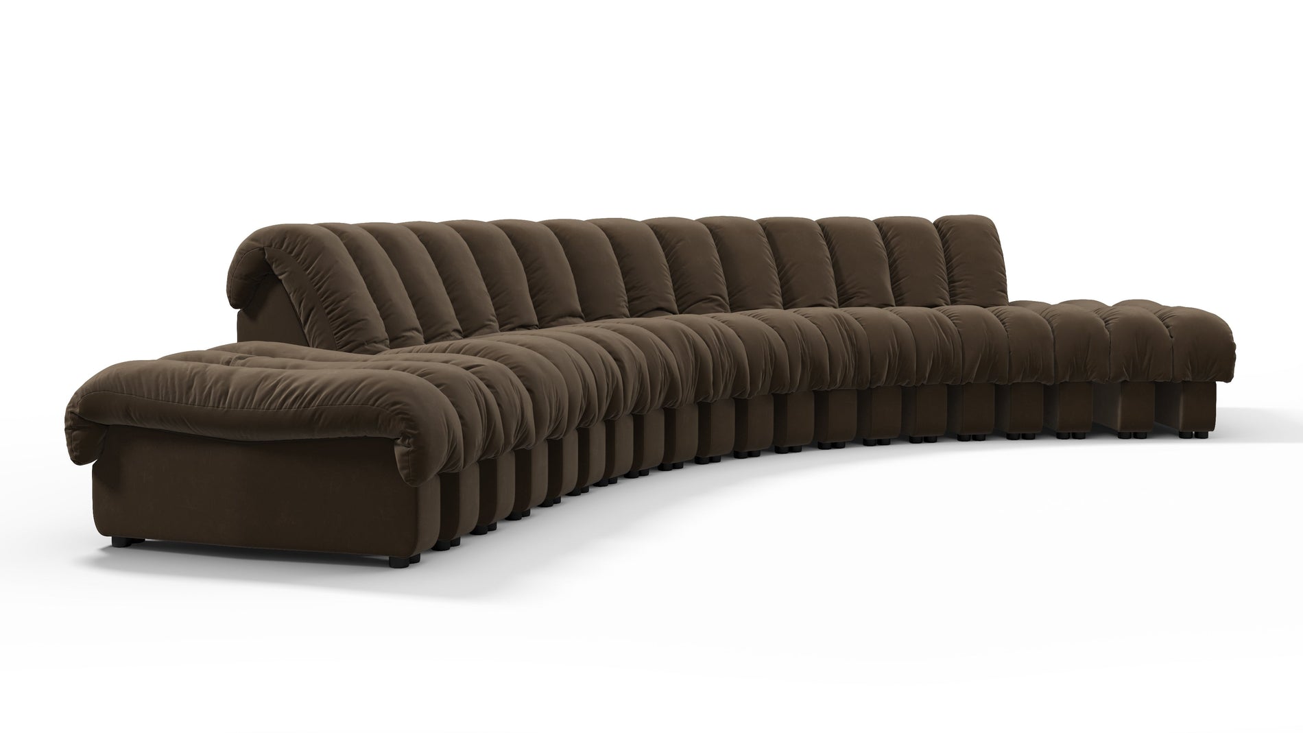 DS 600Delannes braunes veganes Leder