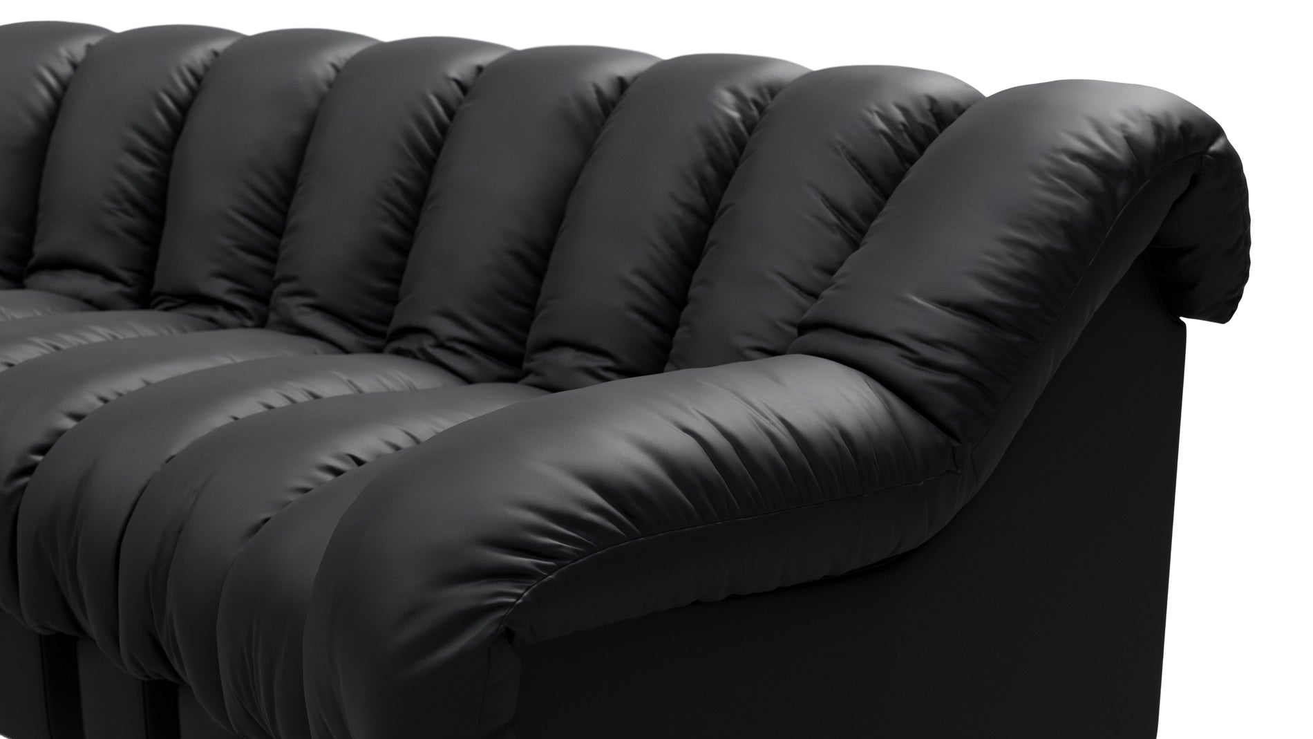 DS 600Schwarzes veganes Leder