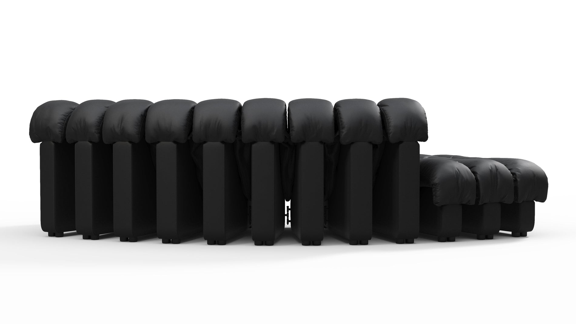 DS 600Schwarzes veganes Leder