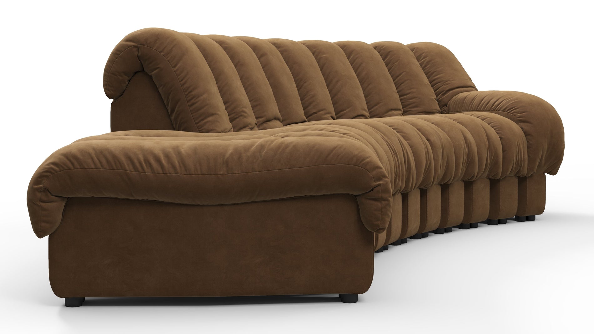 DS 600Braunes veganes Wildleder