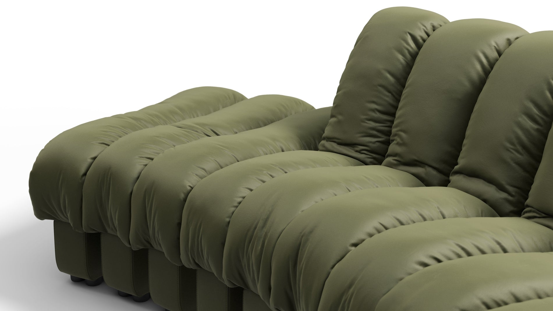 DS 600Tiefes olives veganes Leder