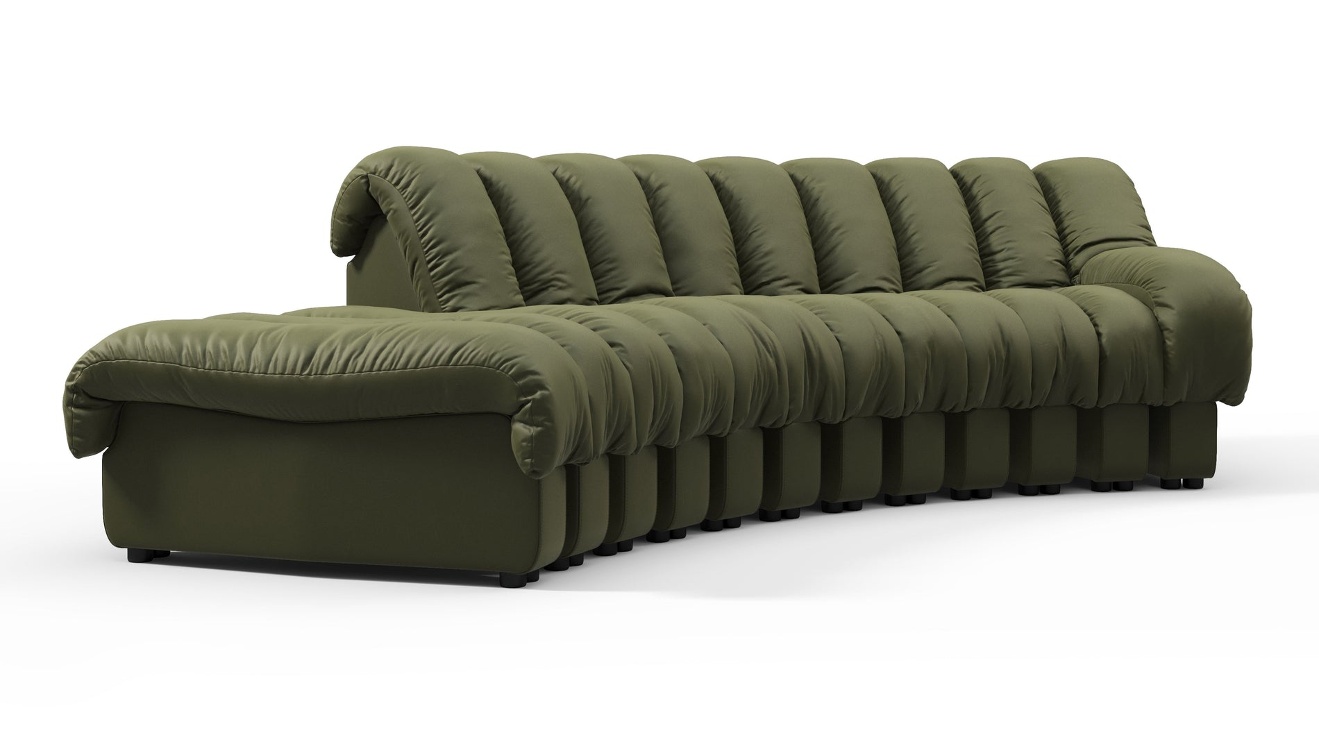 DS 600Tiefes olives veganes Leder
