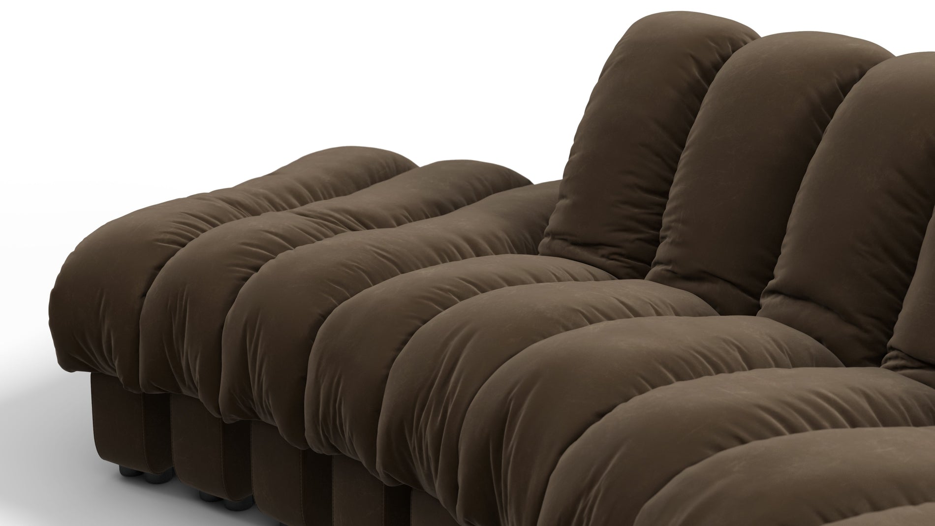 DS 600Delannes braunes veganes Leder
