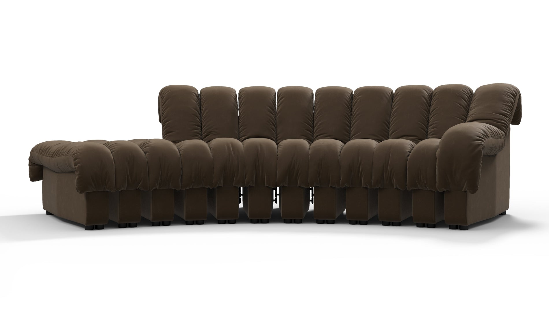 DS 600Delannes braunes veganes Leder