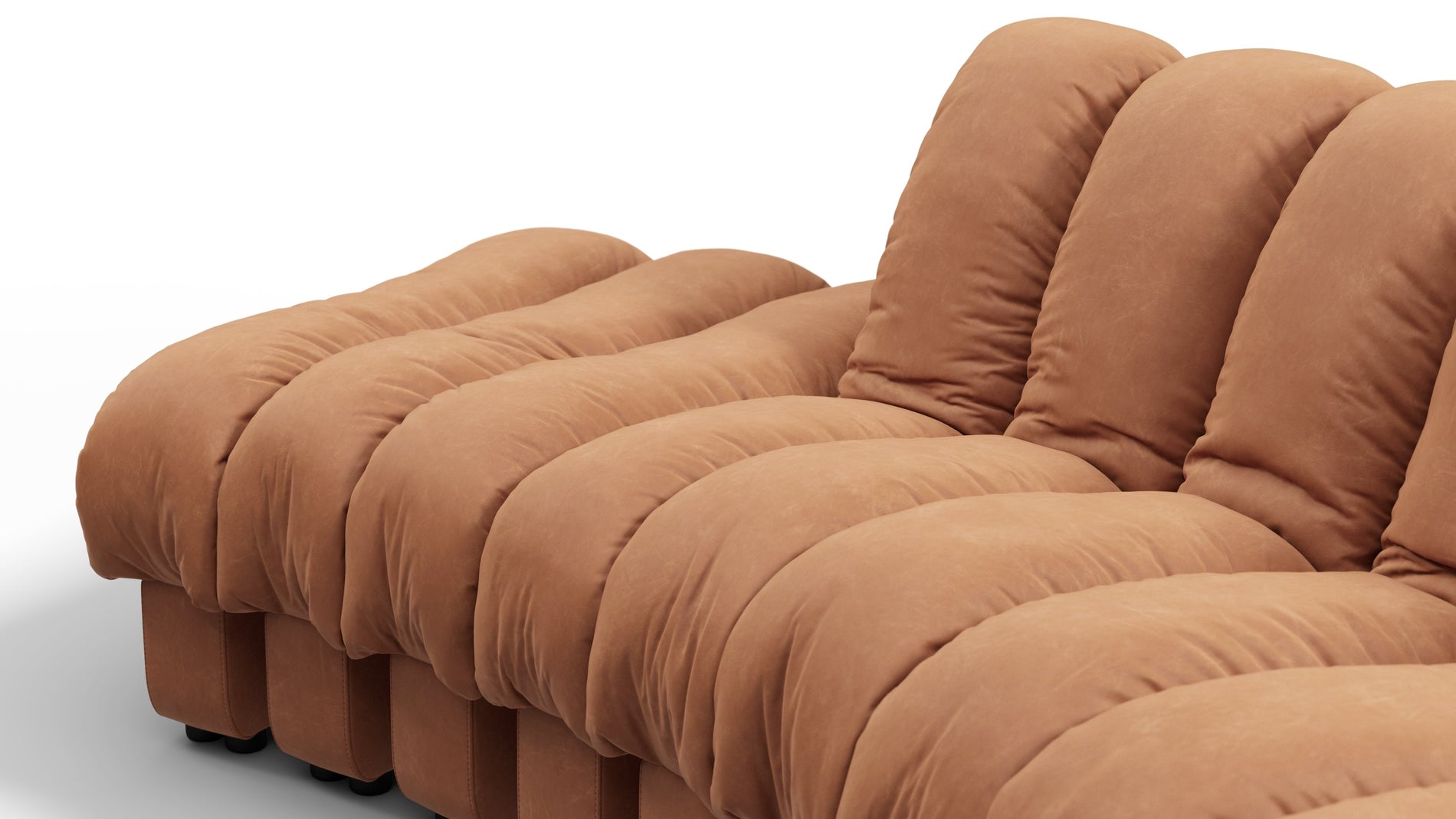 DS 600Braunes veganes Leder