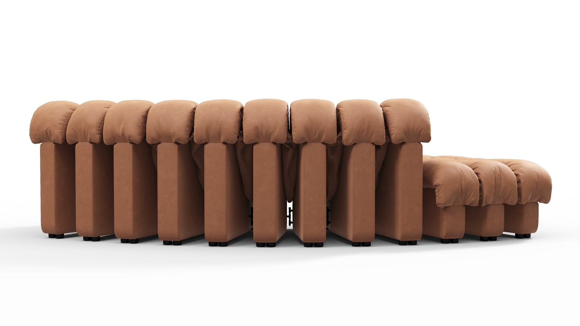 DS 600Braunes veganes Leder