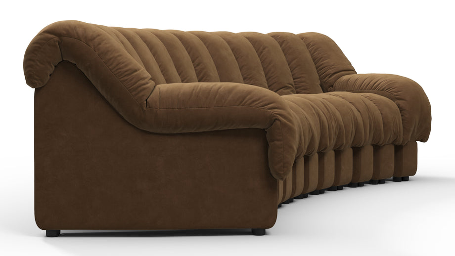 DS 600Brown Vegan Suede
