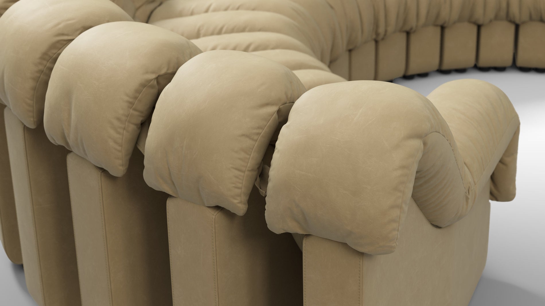 DS 600Beige veganes Leder