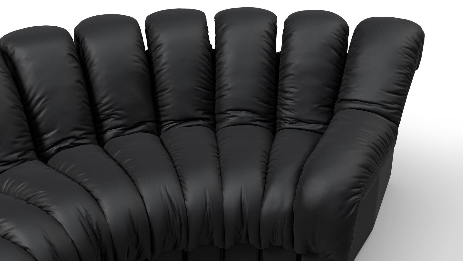 DS 600Schwarzes veganes Leder