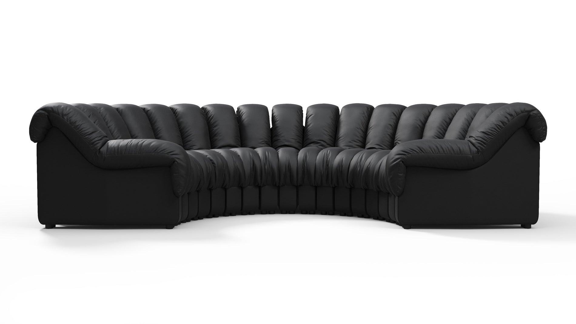 DS 600Schwarzes veganes Leder