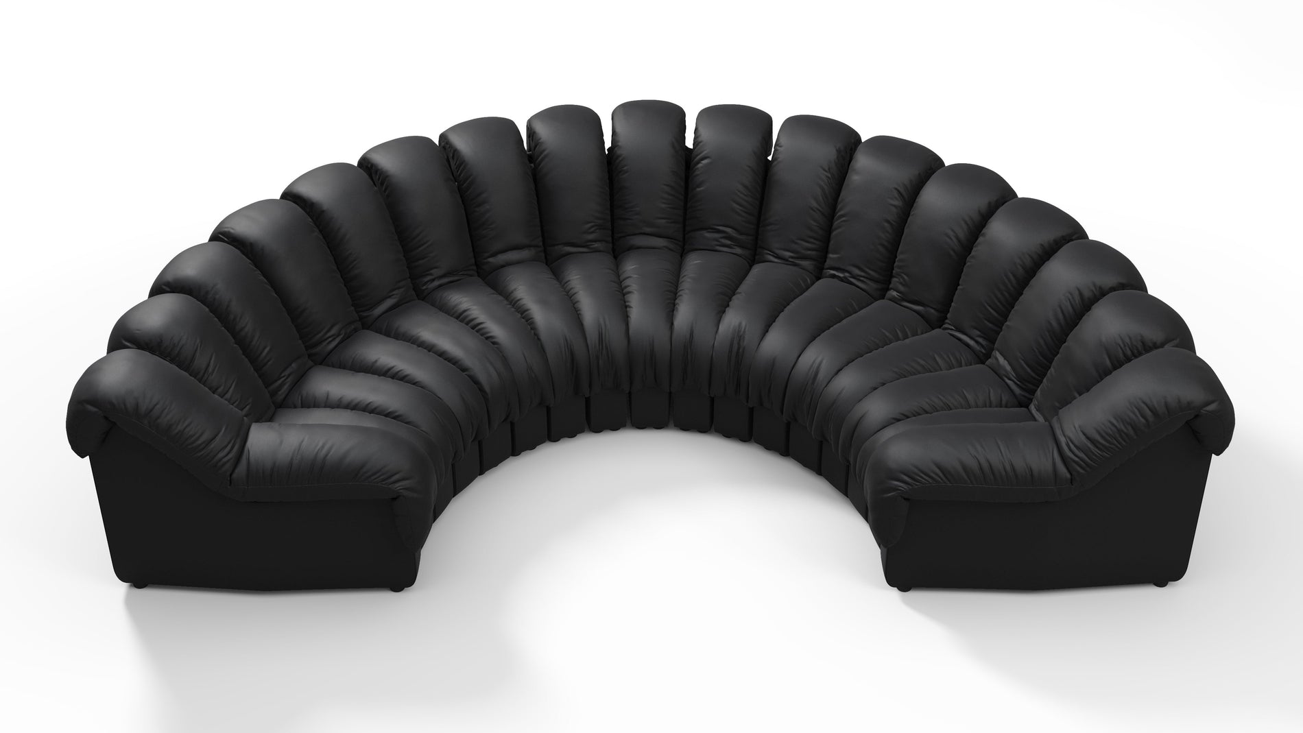 DS 600Schwarzes veganes Leder
