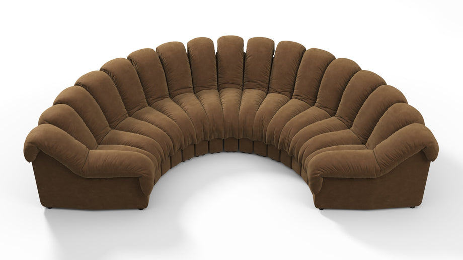 DS 600Brown Vegan Suede