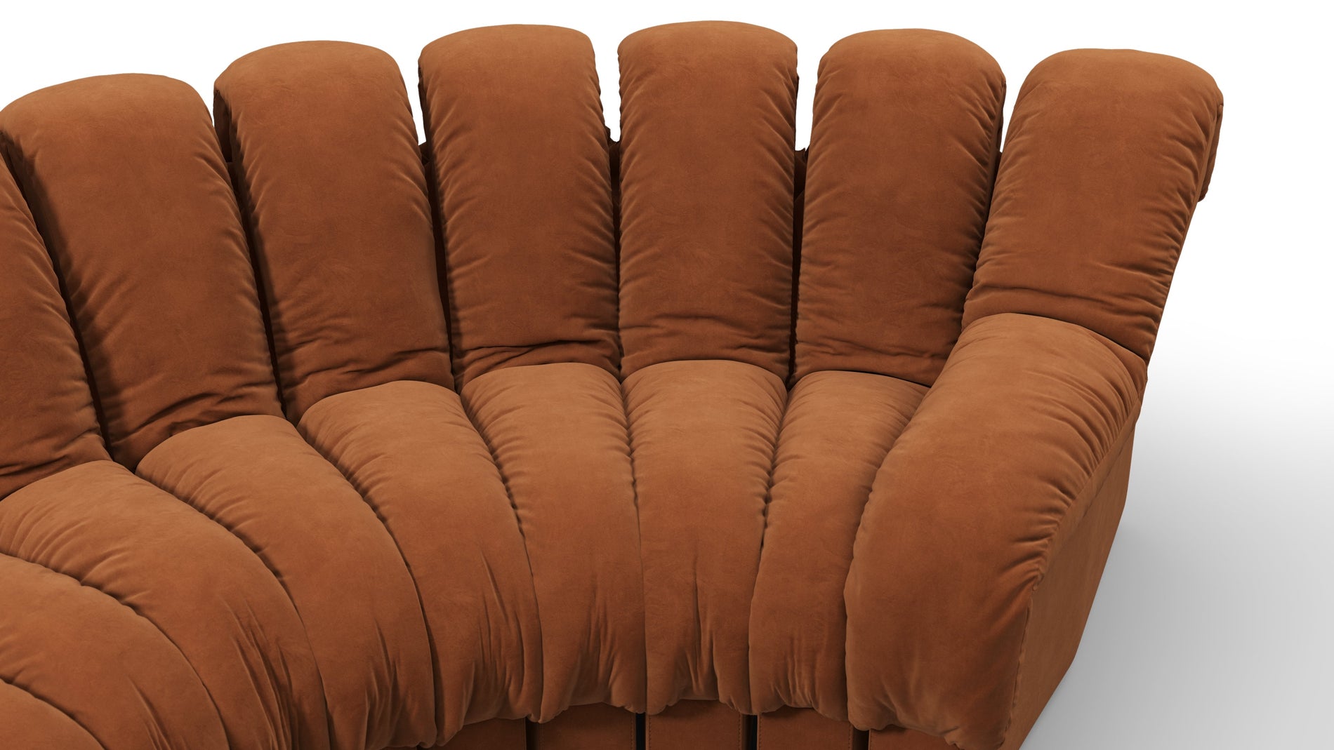 DS 600Verbrannte orange vegane Wildleder