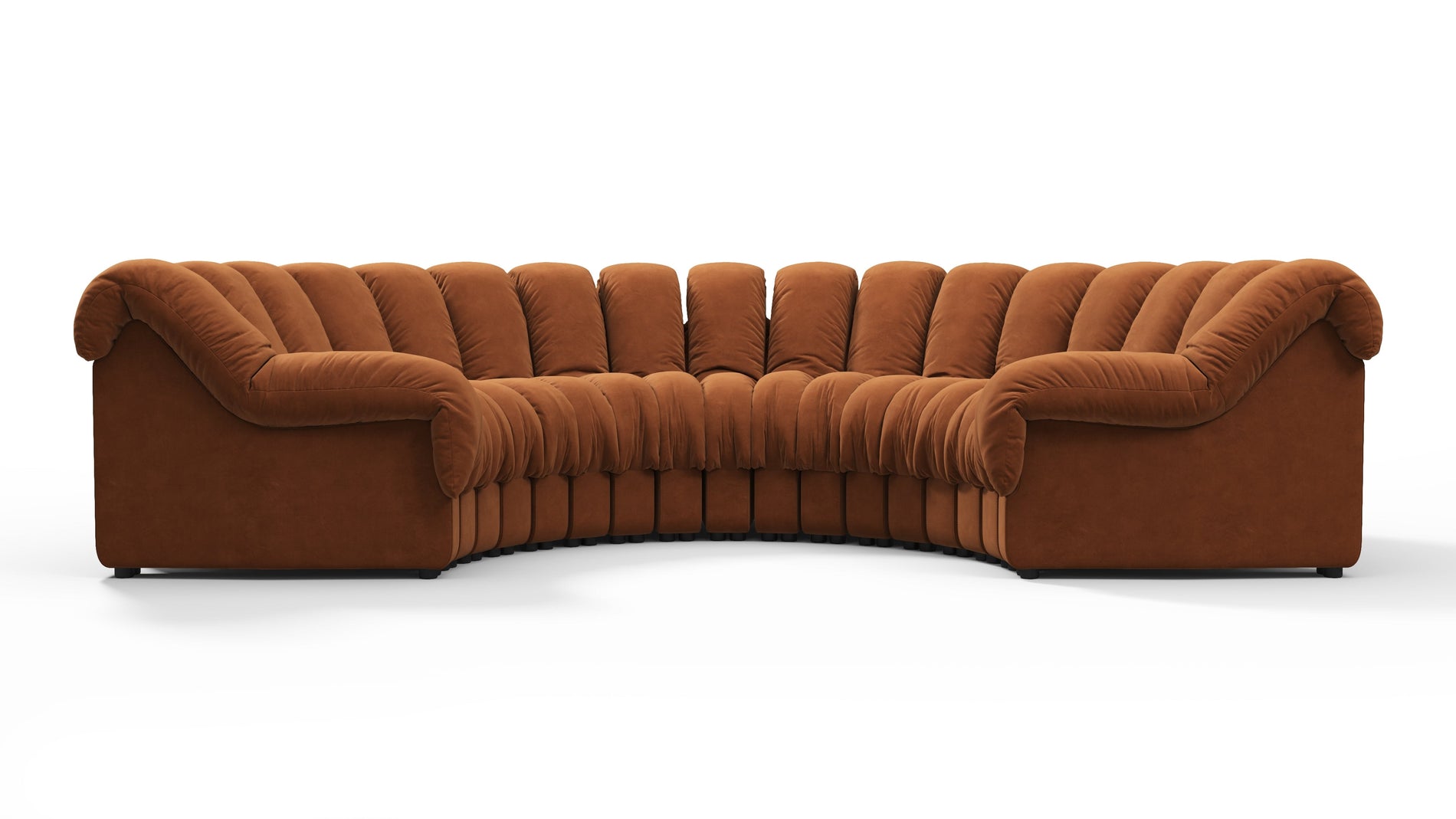 DS 600Verbrannte orange vegane Wildleder