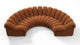 DS 600 - Burnt Orange Vegan Suede - Image 4