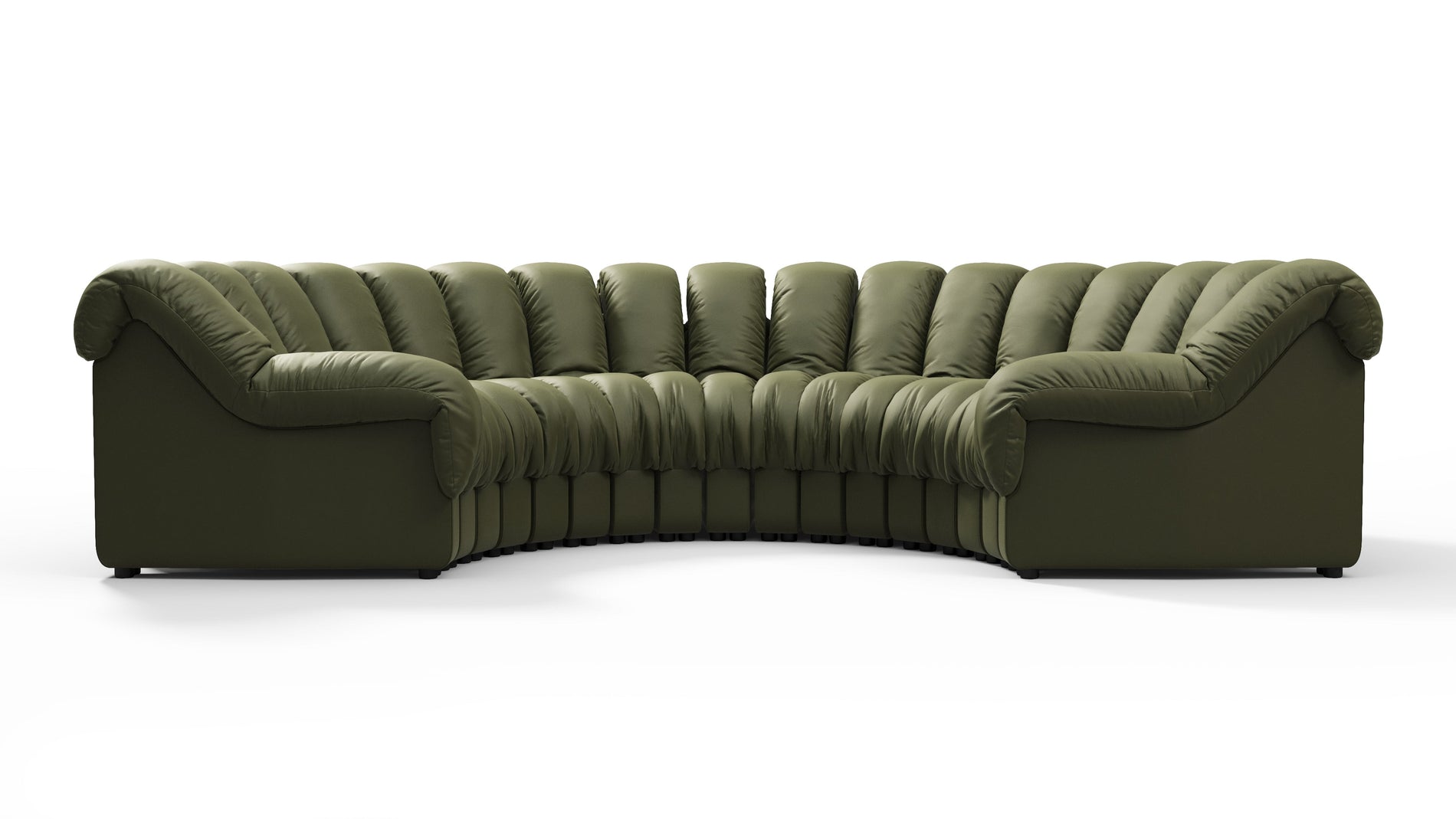 DS 600Tiefes olives veganes Leder