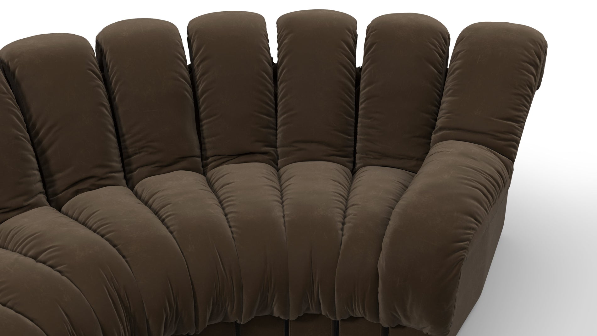 DS 600Delannes braunes veganes Leder