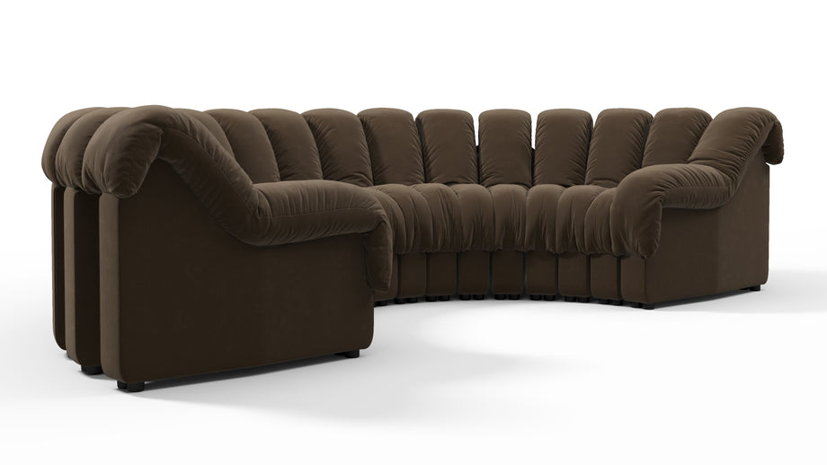 DS 600Distressed Brown Vegan Leather