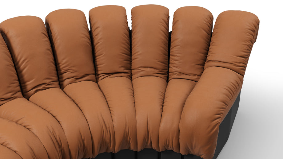 DS 600Vintage Tan and Black Vegan Leather
