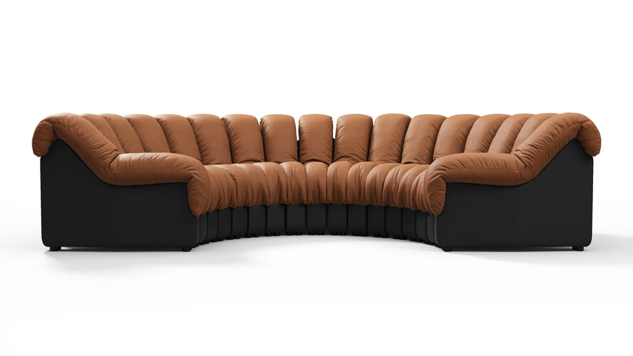 DS 600Vintage Tan and Black Vegan Leather
