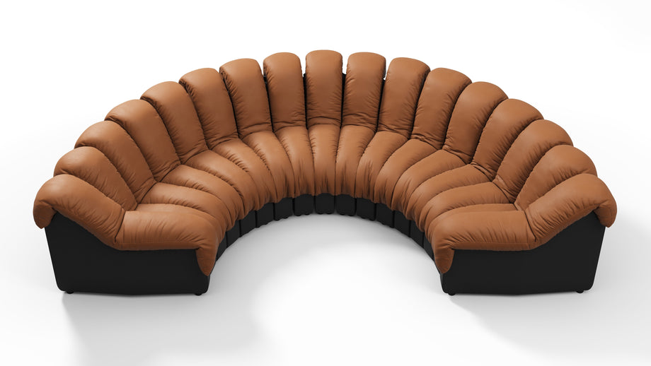 DS 600Vintage Tan and Black Vegan Leather