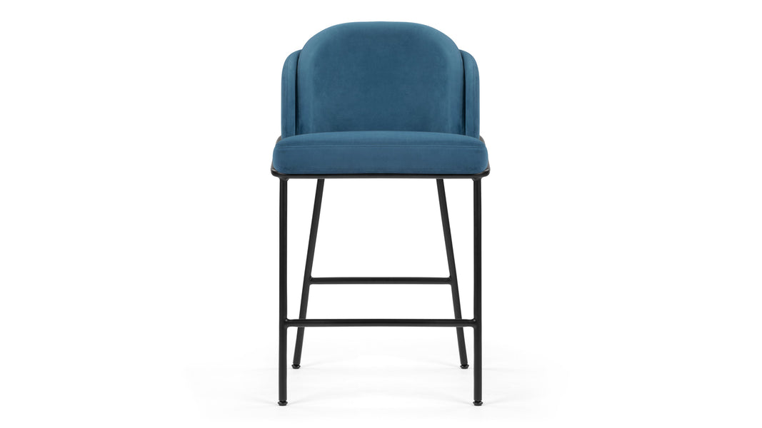 AbenAegean Blue Velvet with Black Legs