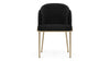 Aben - Black Velvet with Brass Legs - Image 1