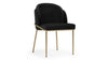 Aben - Black Velvet with Brass Legs - Image 2