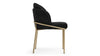 Aben - Black Velvet with Brass Legs - Image 3