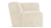 Iona - Iona - Iona Corner Module, White Long Hair Sherpa - Image 2