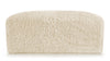 Iona - Iona - Iona Ottoman, White Long Hair Sherpa - Image 1