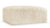 Iona - Iona - Iona Ottoman, White Long Hair Sherpa - Image 2