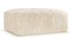 Iona - Iona - Iona Ottoman, White Long Hair Sherpa - Image 2