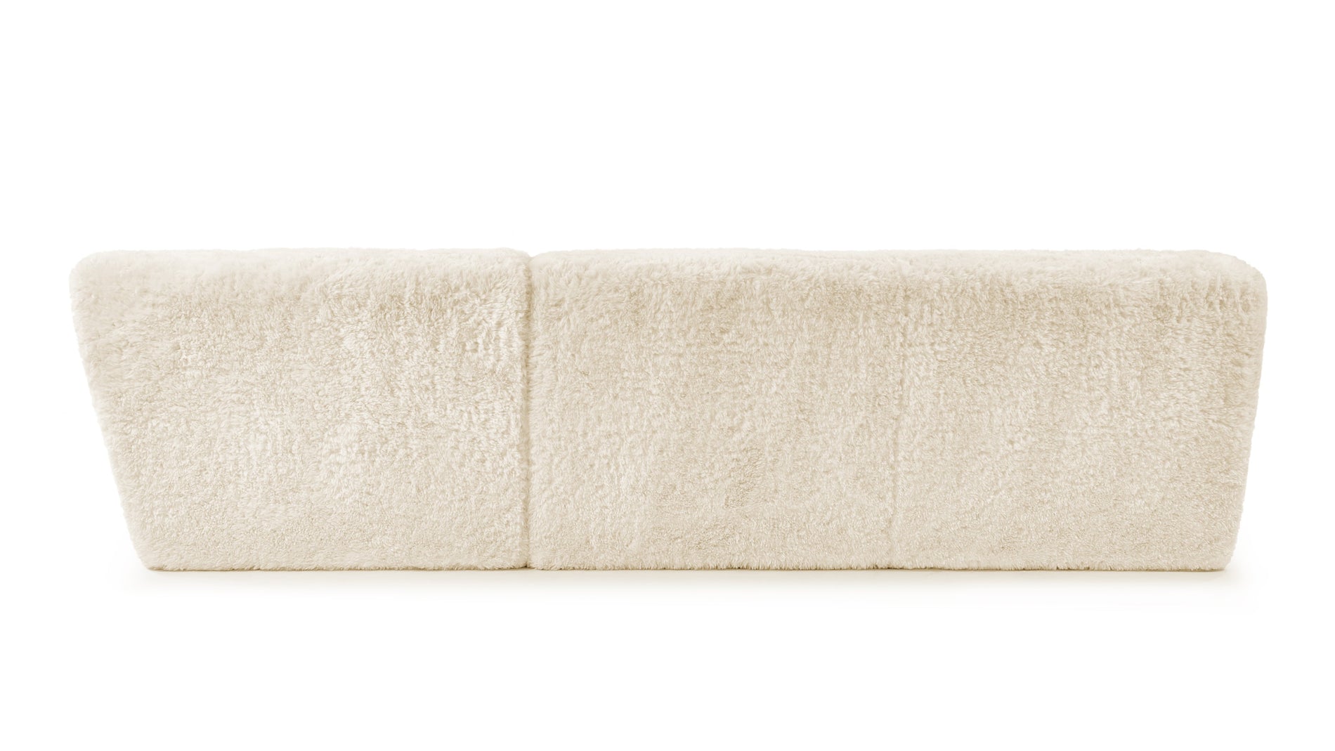 IonaIona - Iona Sectional, Right Corner, White Long Hair Sherpa
