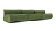 Leo - Leo - Leo Three Seater Sofa, Lichen Plush Velvet - Image 2