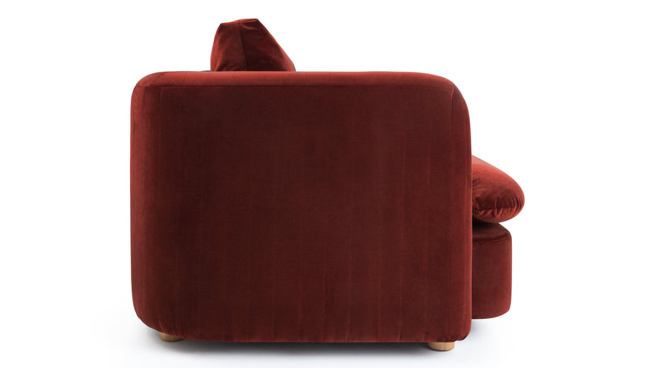 MorrellMorrell - Morrell Three Seater Sofa, Garnet Velvet